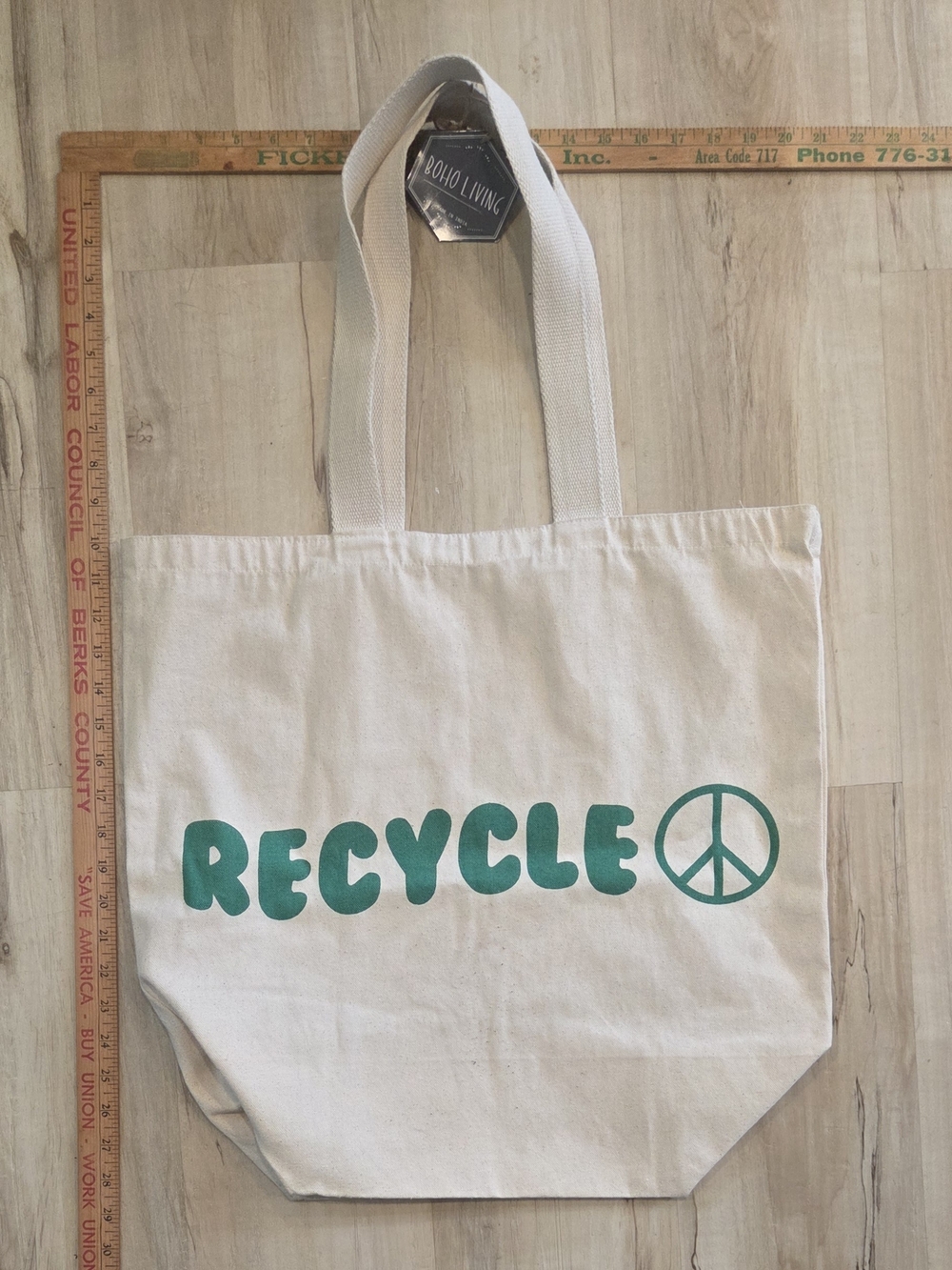 Canvas 'RECYCLE' Tote Bag
